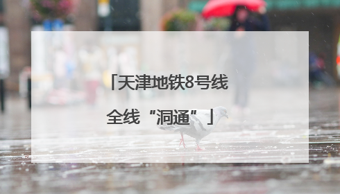 天津地铁8号线全线“洞通”
