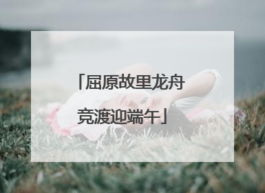 屈原故里龙舟竞渡迎端午