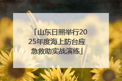 山东日照举行2025年度海上防台应急救助实战演练