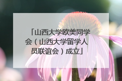 山西大学欧美同学会（山西大学留学人员联谊会）成立