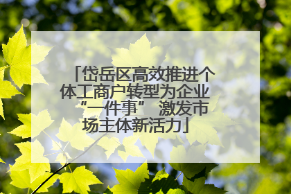岱岳区高效推进个体工商户转型为企业“一件事” 激发市场主体新活力