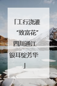 工行浇灌“致富花” 四川通江银耳绽芳华