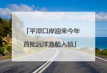 平潭口岸迎来今年首批远洋渔船入境