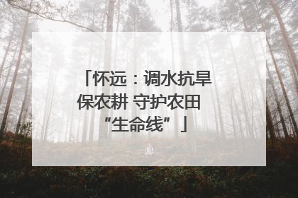 怀远：调水抗旱保农耕 守护农田 “生命线”