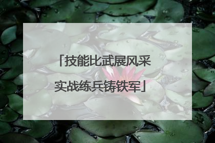 技能比武展风采 实战练兵铸铁军
