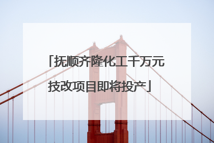 抚顺齐隆化工千万元技改项目即将投产