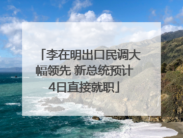 李在明出口民调大幅领先 新总统预计4日直接就职