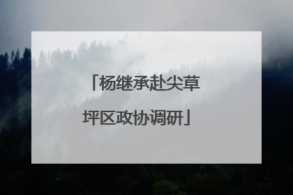 杨继承赴尖草坪区政协调研
