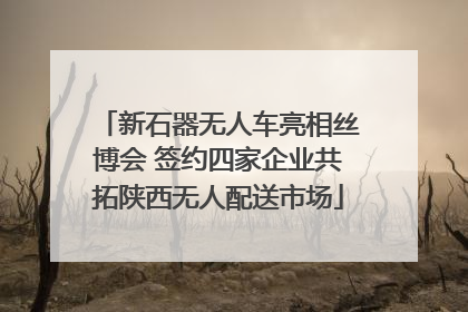 新石器无人车亮相丝博会 签约四家企业共拓陕西无人配送市场
