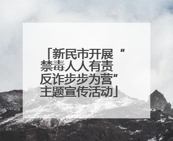 新民市开展“禁毒人人有责 反诈步步为营”主题宣传活动