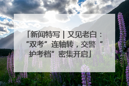 新闻特写｜又见老白：“双考”连轴转，交警“护考档”密集开启