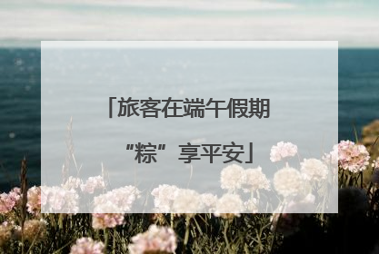 旅客在端午假期“粽”享平安