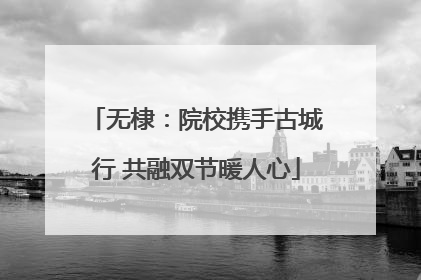 无棣：院校携手古城行 共融双节暖人心