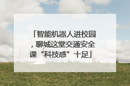智能机器人进校园，聊城这堂交通安全课“科技感”十足