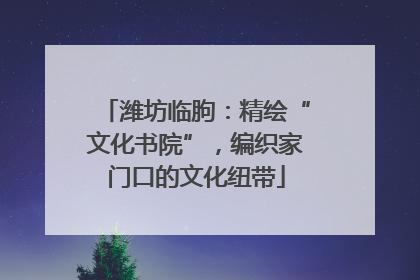 潍坊临朐：精绘“文化书院”，编织家门口的文化纽带