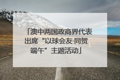澳中两国政商界代表出席“以球会友·同贺端午”主题活动