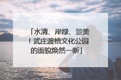 水清、岸绿、景美！武庄渡槽文化公园的面貌焕然一新