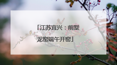 江苏宜兴：前墅龙窑端午开窑