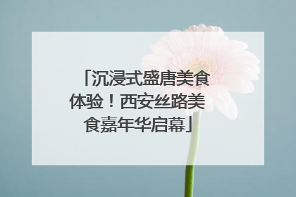 沉浸式盛唐美食体验！西安丝路美食嘉年华启幕