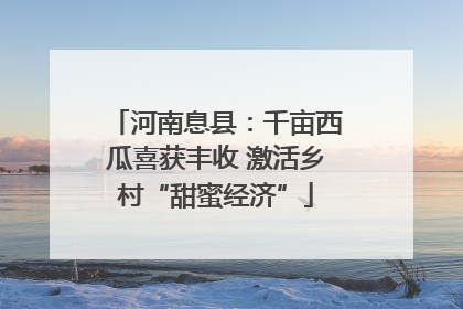 河南息县：千亩西瓜喜获丰收 激活乡村“甜蜜经济”