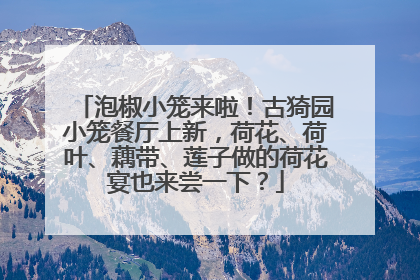 泡椒小笼来啦！古猗园小笼餐厅上新，荷花、荷叶、藕带、莲子做的荷花宴也来尝一下？