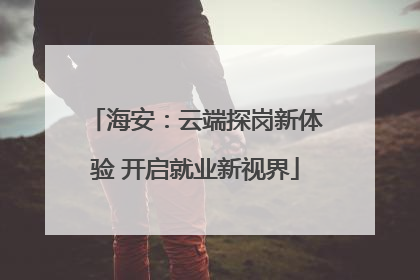 海安：云端探岗新体验 开启就业新视界