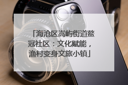 海沧区嵩屿街道鳌冠社区：文化赋能，渔村变身文旅小镇
