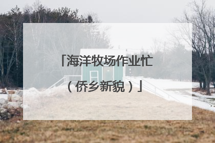 海洋牧场作业忙（侨乡新貌）