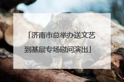 济南市总举办送文艺到基层专场慰问演出