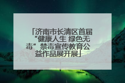济南市长清区首届“健康人生 绿色无毒”禁毒宣传教育公益作品展开展