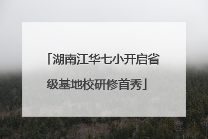 湖南江华七小开启省级基地校研修首秀