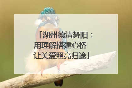湖州德清舞阳：用理解搭建心桥 让关爱照亮归途