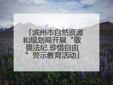滨州市自然资源和规划局开展“敬畏法纪 珍惜自由”警示教育活动