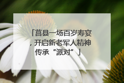 莒县一场百岁寿宴，开启新老军人精神传承“派对”