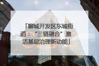聊城开发区东城街道：“三链融合”激活基层治理新动能