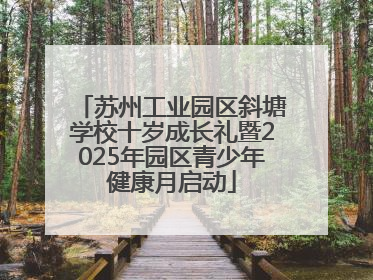 苏州工业园区斜塘学校十岁成长礼暨2025年园区青少年健康月启动