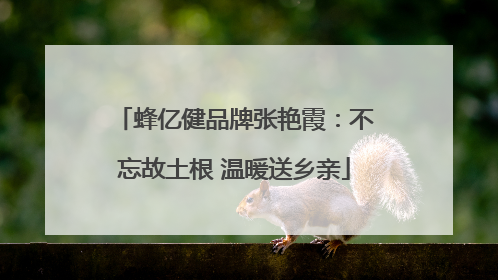 蜂亿健品牌张艳霞：不忘故土根 温暖送乡亲