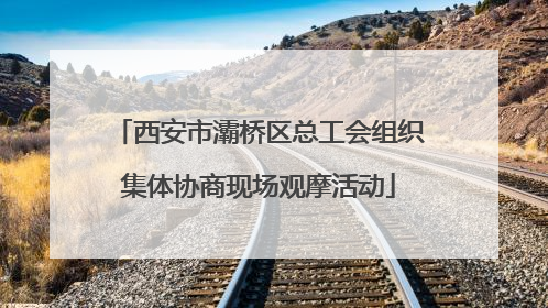 西安市灞桥区总工会组织集体协商现场观摩活动