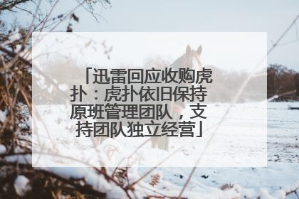 迅雷回应收购虎扑：虎扑依旧保持原班管理团队，支持团队独立经营