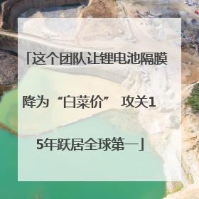 这个团队让锂电池隔膜降为“白菜价” 攻关15年跃居全球第一