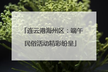 连云港海州区：端午民俗活动精彩纷呈