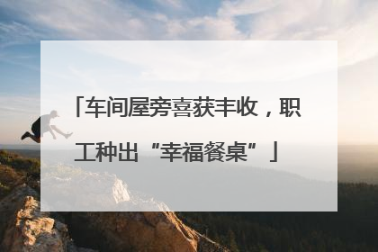 车间屋旁喜获丰收，职工种出“幸福餐桌”