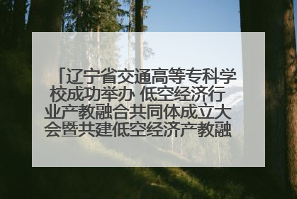 辽宁省交通高等专科学校成功举办 低空经济行业产教融合共同体成立大会暨共建低空经济产教融合新生态论坛