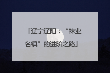 辽宁辽阳：“袜业名镇”的进阶之路