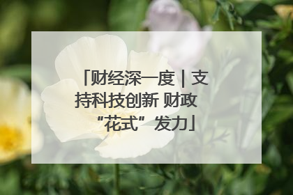 财经深一度｜支持科技创新 财政“花式”发力