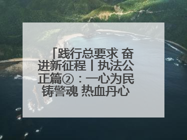 践行总要求 奋进新征程丨执法公正篇②：一心为民铸警魂 热血丹心守平安