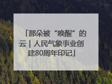 那朵被“唤醒”的云｜人民气象事业创建80周年印记