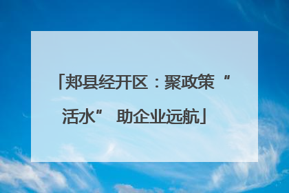 郏县经开区：聚政策“活水” 助企业远航