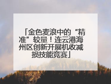 金色麦浪中的“精准”较量!连云港海州区创新开展机收减损技能竞赛
