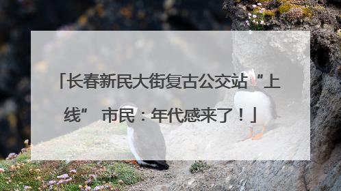 长春新民大街复古公交站“上线” 市民：年代感来了！